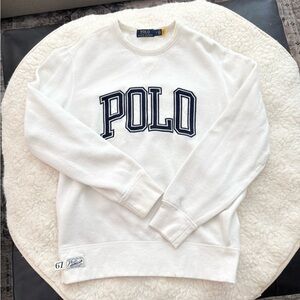 Polo by Ralph Lauren Men’s Medium White Sweatshirt